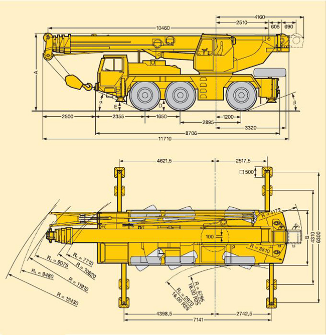 Аренда автокрана 50 тонн Liebherr LTM 1050 в Воронеже